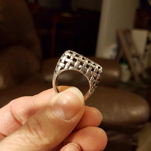 925 silver ring size 8 - Picture 3 of 6